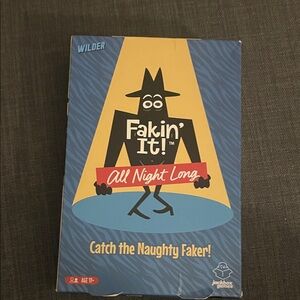 Fakin' It All Night Long Game. Brand new. Slight rip on box